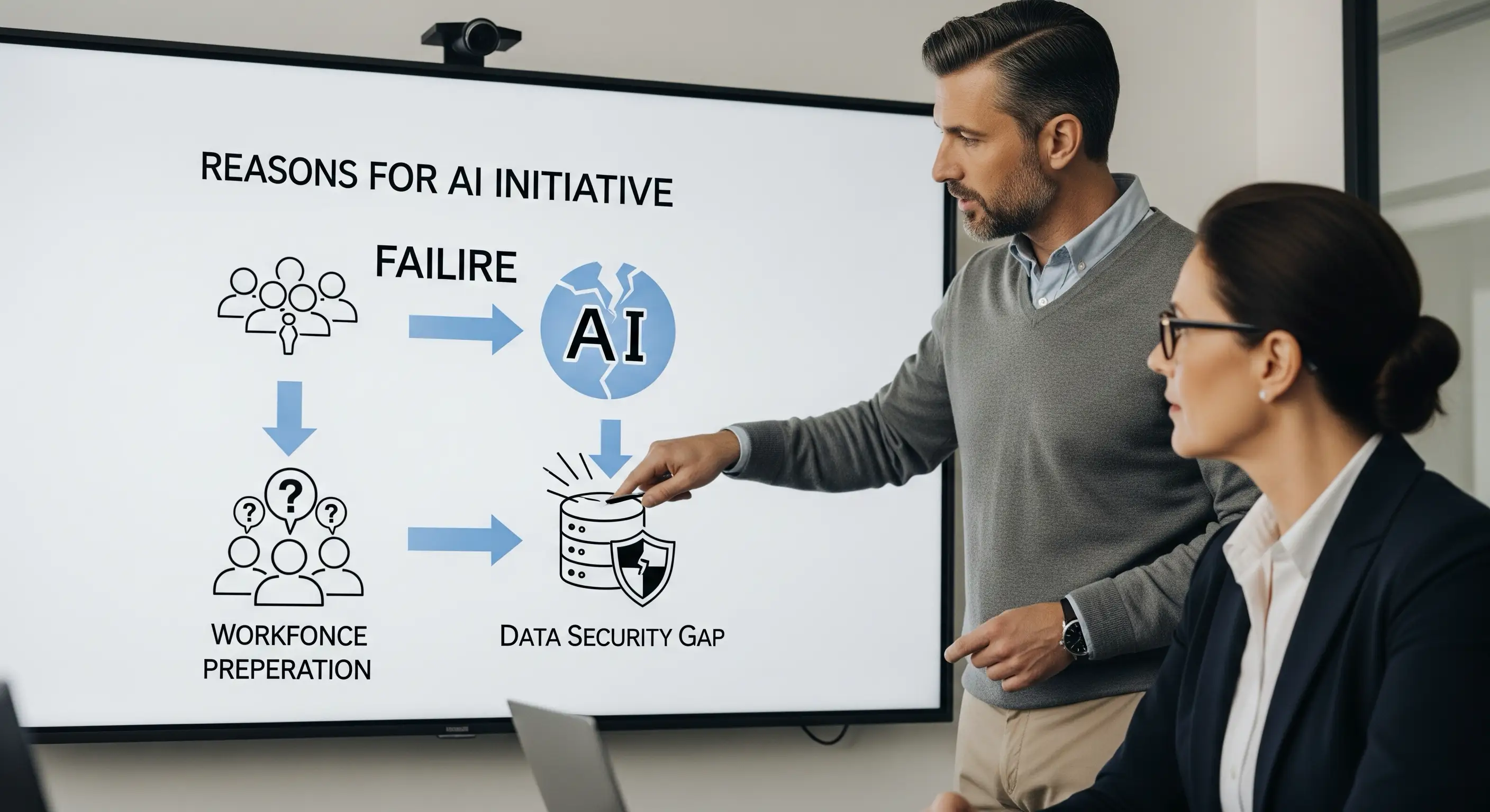 A conceptual image of a secure data pipeline for artificial intelligence.